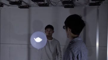 Японские инженеры сделали из воздушного шарика интерактивный экран - «Технологии»