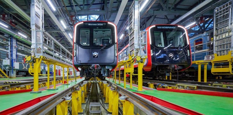 24 вагона новейшей серии "Москва-2026" проходят обкатку на Замоскворецкой линии метро Новости