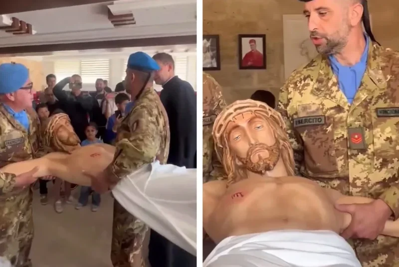 Статую Христа в Ливане восстановили итальянские военные, разоблачив ложь ЦАХАЛ - «Военные действия»